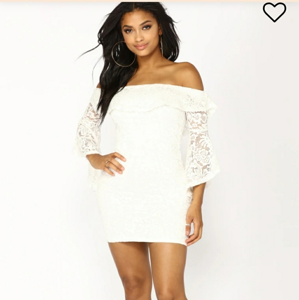 Andreya Lace Dress-Off White